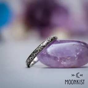 Sterling Silver Womens Milgrain Wedding Ring | Moonkist Designs