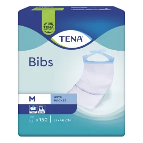 TENA Disposable Serviette Bibs with Pocket