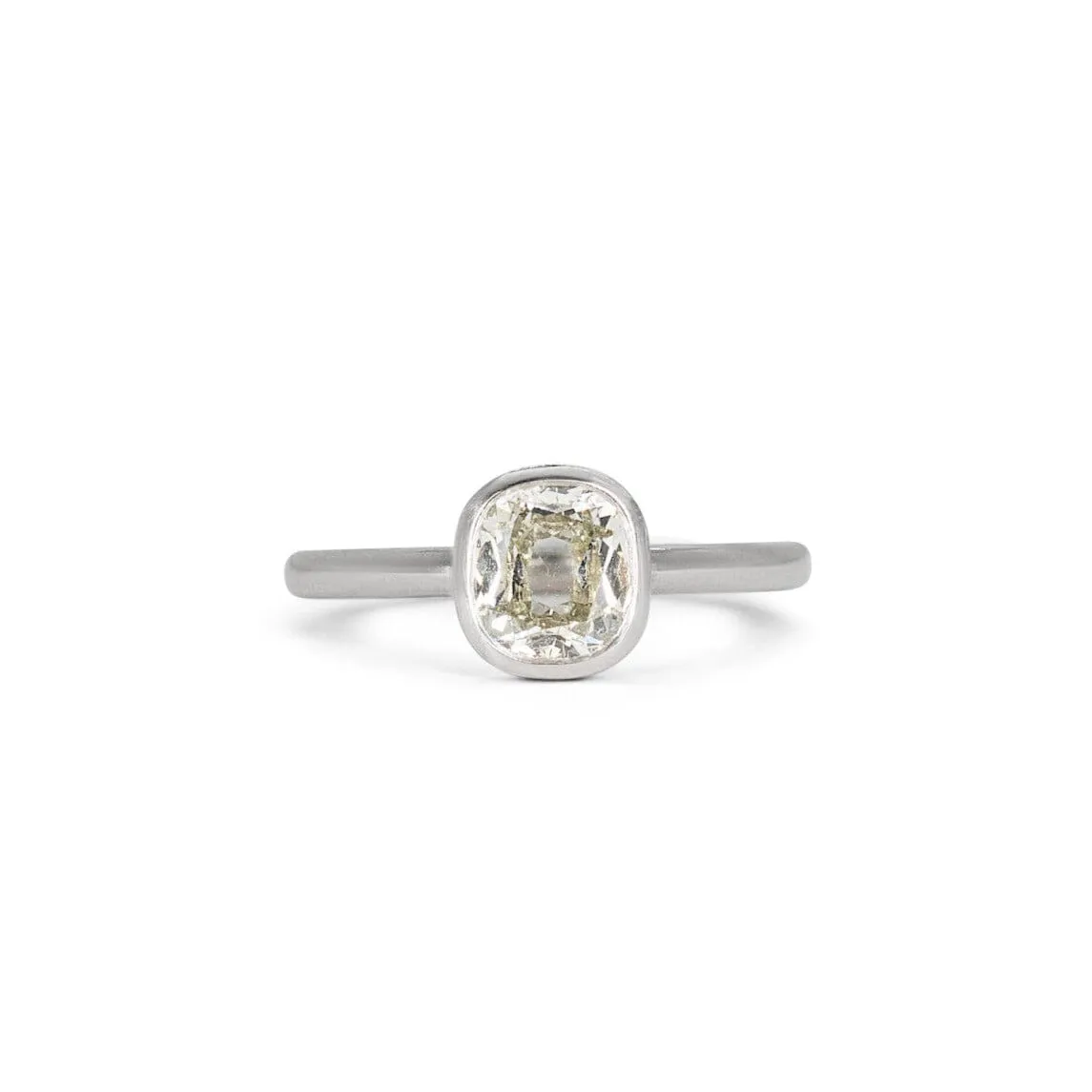 The Dean 0.88 Cushion Cut Diamond Engagement Ring