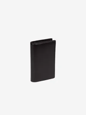 The Hedy RFID Apple Leather Vegan Compact Wallet | Black