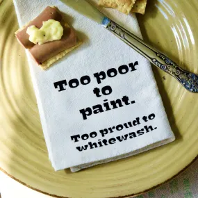 The Too Poor to Paint Cotton Napkin