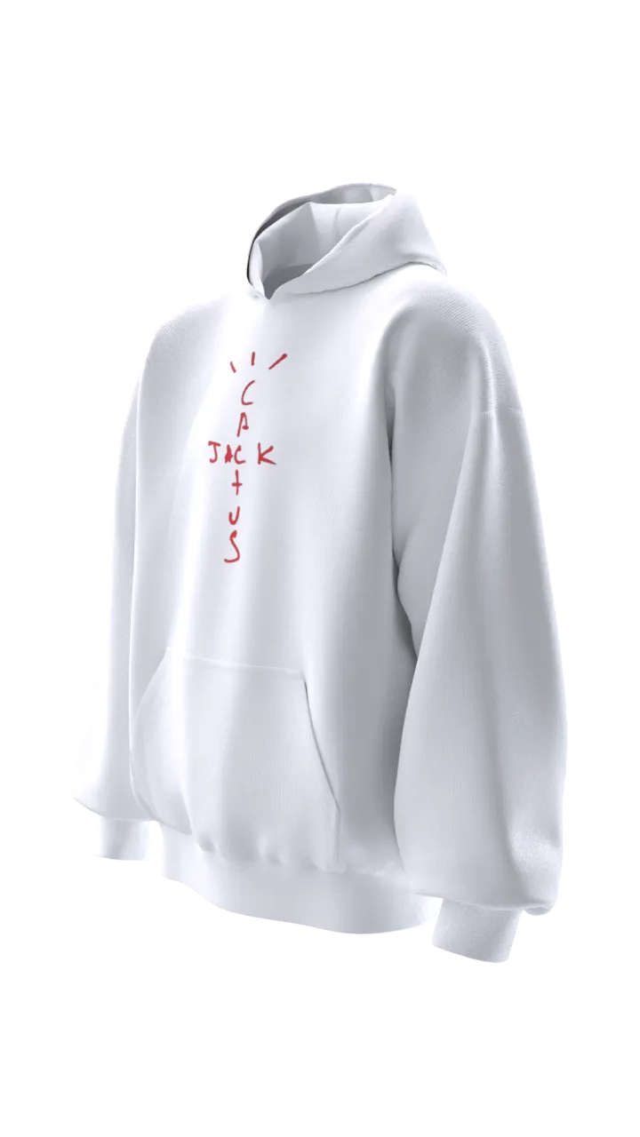 Travis Scott Oversized Hoodie 2 - White