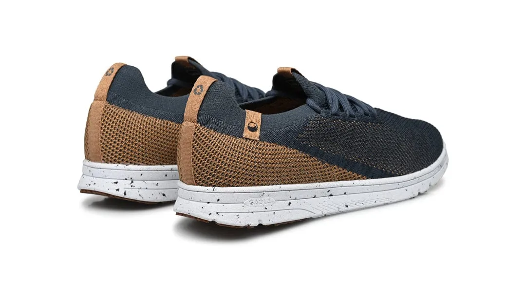 Tsavo Men's Vegan Knit Sneakers | Navy