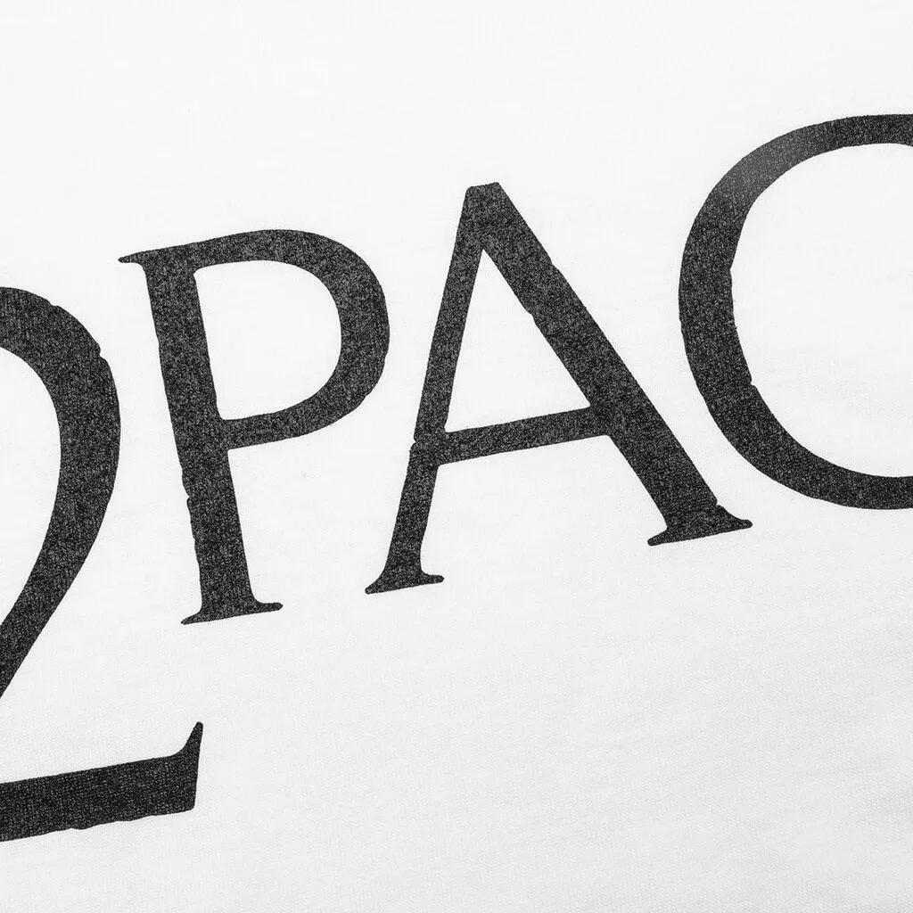 Tupac Crewneck Type-1 T-Shirt - White