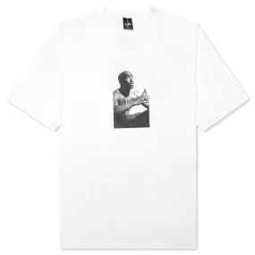 Tupac Crewneck Type-1 T-Shirt - White