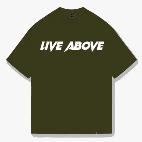 Vintage Oversized Rockstar tee- Olive