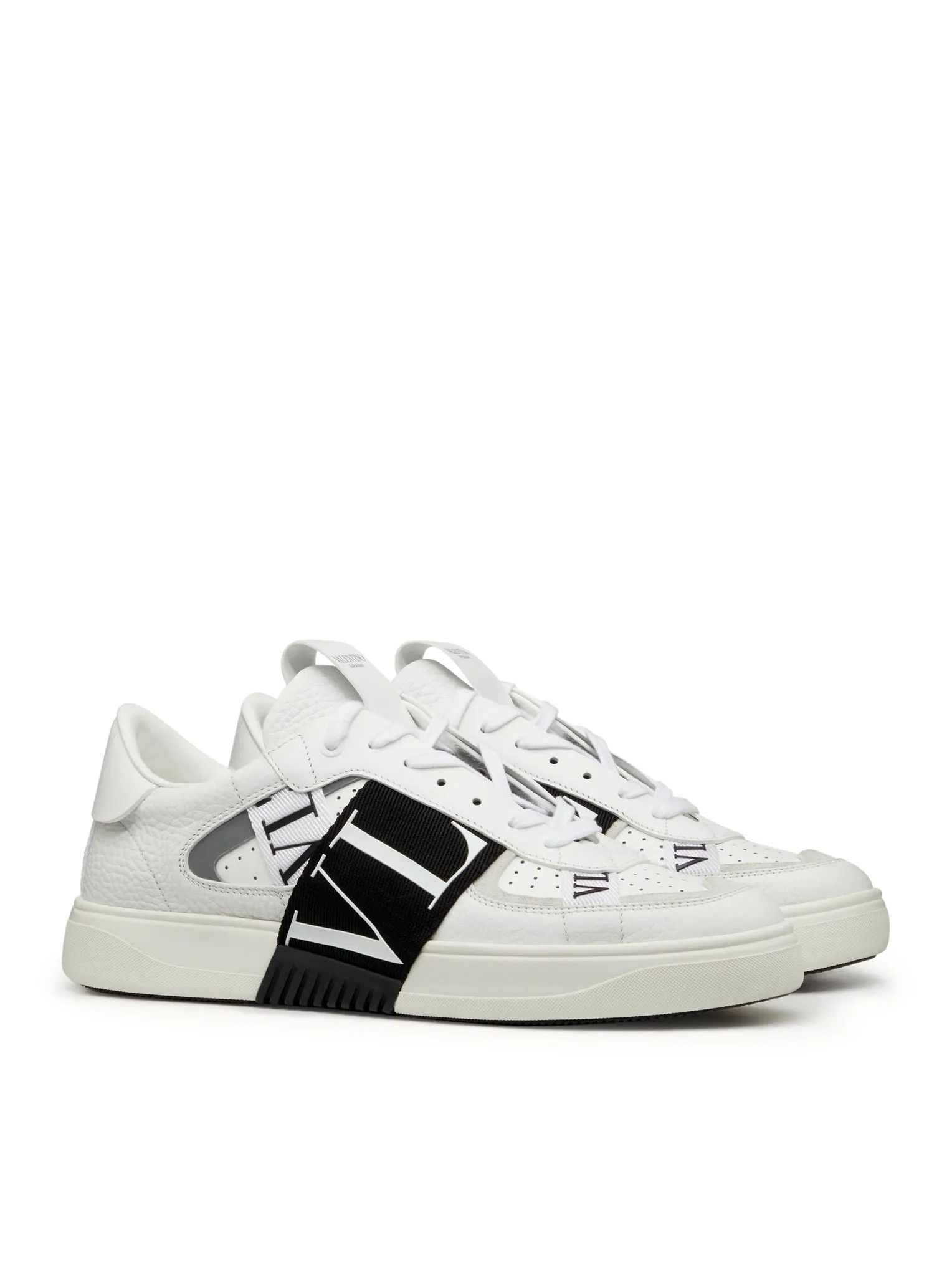 VL7N LOW-TOP SNEAKER IN CALFSKIN AND RIBBONS