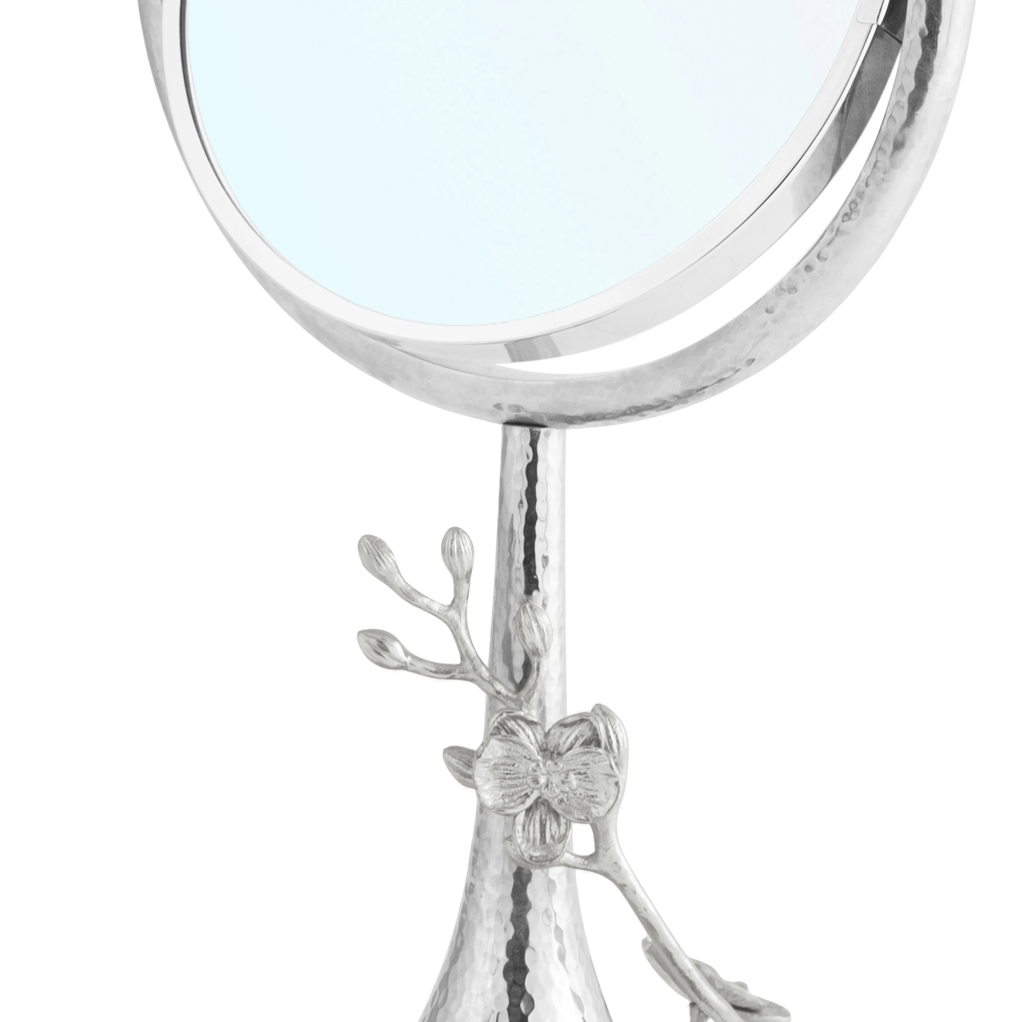 White Orchid Vanity Mirror