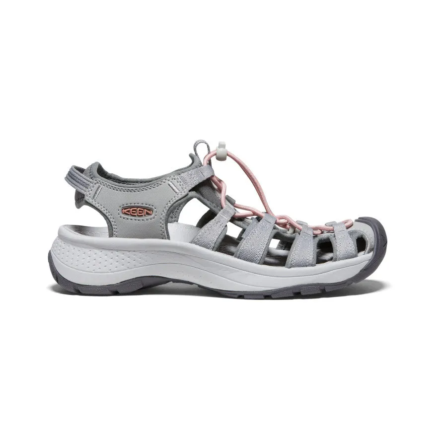 Women's Astoria West Sandal  |  Grey/Coral