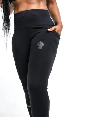 Women's Black Fist Performance Tights