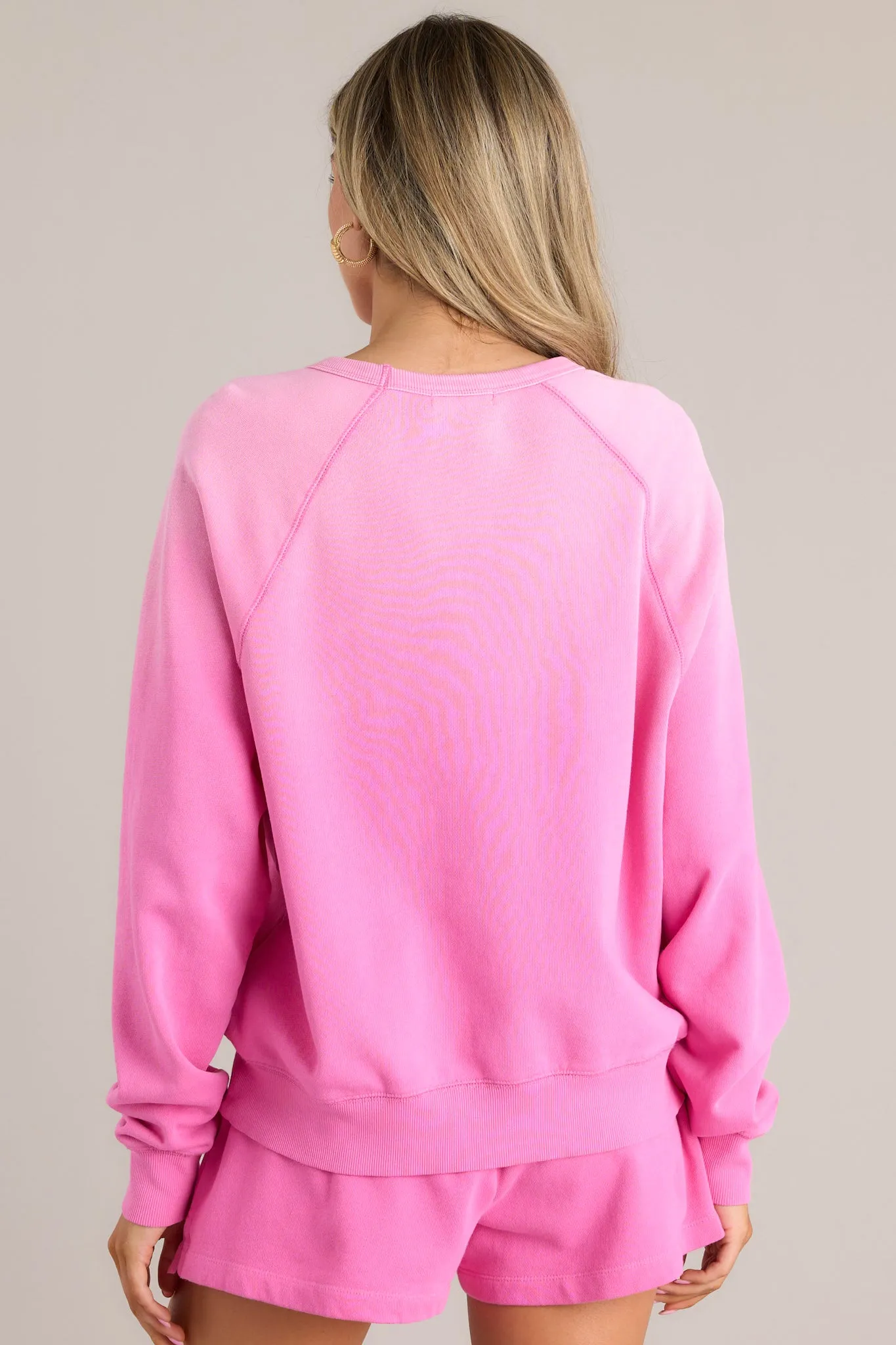 Z-Supply Washed Ashore Heartbreaker Pink Sweatshirt