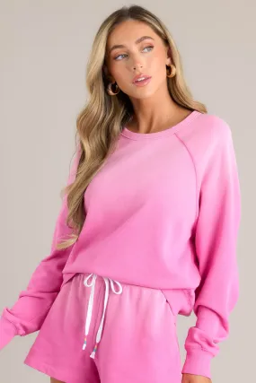 Z-Supply Washed Ashore Heartbreaker Pink Sweatshirt