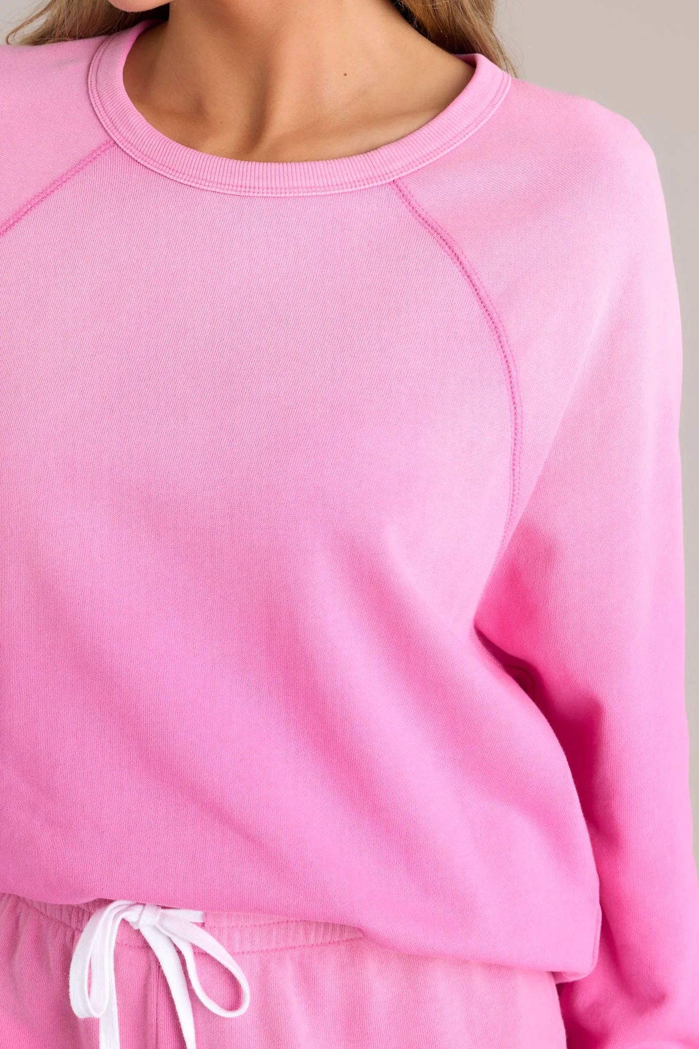 Z-Supply Washed Ashore Heartbreaker Pink Sweatshirt