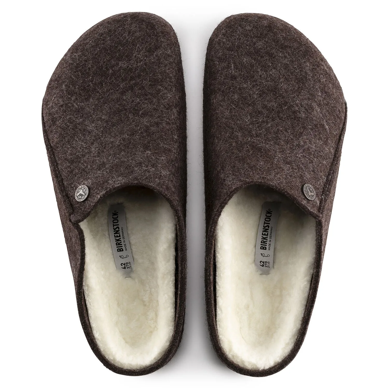 Zermatt Men - Mocha Wool Felt Shearling||Zermatt pour hommes - Feutre de laine et fourrure mocha